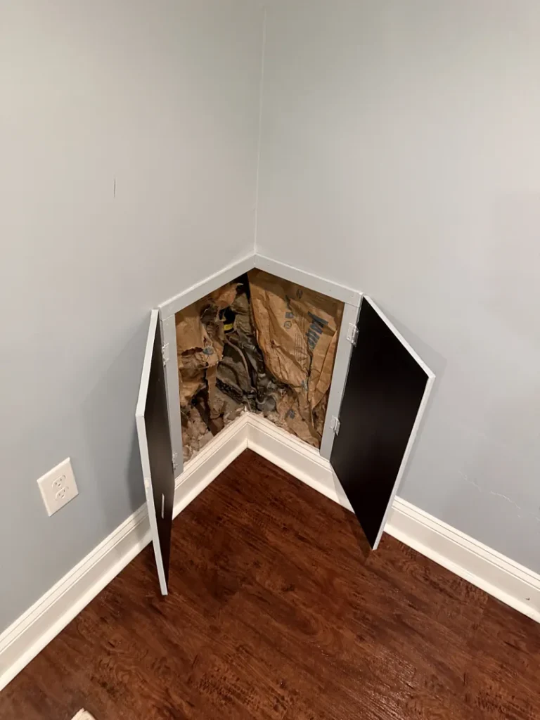 Drywall Repair and Custom Access Panel Installation in Philadelphia — cabinet-style doors installation